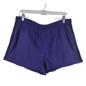 Athleta Expedition Short Purple Black Stripe Athletic Hiking Walking Women's 12